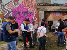 Seis familias afectadas por incendio estructural recibieron ayuda humanitaria