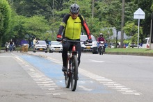 Cale&ntilde;os pedalearon contra el cambio clim&aacute;tico