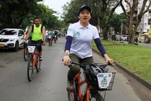 Cale&ntilde;os pedalearon contra el cambio clim&aacute;tico