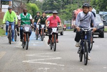 Cale&ntilde;os pedalearon contra el cambio clim&aacute;tico