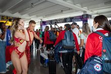 Cali le dio la bienvenida a la Selecci&oacute;n chilena de f&uacute;tbol femenino