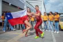 Cali le dio la bienvenida a la Selecci&oacute;n chilena de f&uacute;tbol femenino