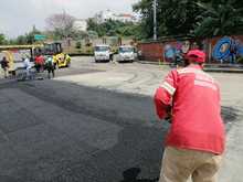 Rehabilitan corredor vial de la Terminal de Transportes de Cali con el grupo operativo