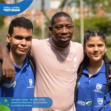 J&oacute;venes de &lsquo;Todas y Todos a estudiar&rsquo; recorrieron los escenarios deportivos de Cali