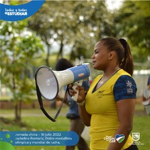 J&oacute;venes de &lsquo;Todas y Todos a estudiar&rsquo; recorrieron los escenarios deportivos de Cali