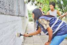 Pintar sonrisas, el regalo de la Secretar&iacute;a de Vivienda para Cali en su cumplea&ntilde;os