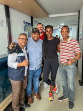 Ilustre hu&eacute;sped: Medallista ol&iacute;mpica Caterine Ibarg&uuml;en se goz&oacute; visita a la Secretar&iacute;a del Deporte