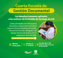 Alcald&iacute;a da lineamientos para preservar archivos del Derecho Internacional Humanitario