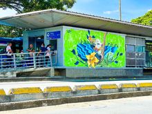 La infraestructura del MIO se convierte en una galer&iacute;a de arte para los cale&ntilde;os