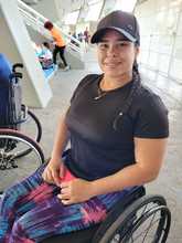 El campe&oacute;n nacional de bala vive el Mundial de Atletismo, desde la tribuna