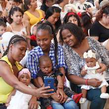  Mujeres gestantes y lactantes con sus ni&ntilde;os disfrutaron de talleres en la Semana de la Lactancia Materna