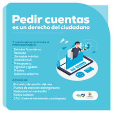 Pieza informativa sobre Petici&oacute;n de cuentas