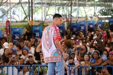 Pasarela Quilombo abri&oacute; desfile de moda en el Petronio &Aacute;lvarez