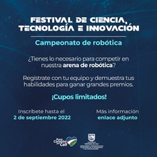 Festival de Ciencia, Tecnolog&iacute;a e Innovaci&oacute;n Rob&oacute;tica 