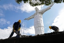 Acciones para proteger el monumento a Cristo Rey durante las obras del nuevo proyecto