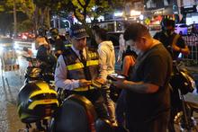 Movilidad realiz&oacute; 195 procedimientos en operativo interinstitucional durante la noche del viernes. 