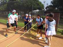 Ni&ntilde;os de la ladera y sectores populares de Cali disfrutaron de Festival de Tenis de campo