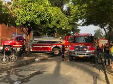 Incendio en plaza de mercado de Silo&eacute; fue controlado y confinado.