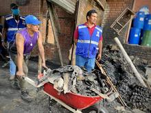 Administraci&oacute;n apoyar&aacute; a recicladores afectados por incendio en Plaza de Mercado de Silo&eacute; 