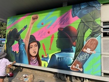 Con arte urbano se promueve la cultura ciudadana en estaciones del MIO