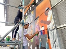 Con arte urbano se promueve la cultura ciudadana en estaciones del MIO
