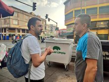 EDRU lidera la instalaci&oacute;n de nuevos contenedores de residuos en el centro de Cali 