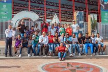 Ni&ntilde;os de Olaya Herrera disfrutaron su visita al coraz&oacute;n del deporte cale&ntilde;o