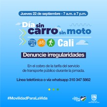 Habilitan l&iacute;nea para denunciar irregularidades en cobro del servicio de transporte p&uacute;blico durante &lsquo;d&iacute;a sin carro&rsquo;