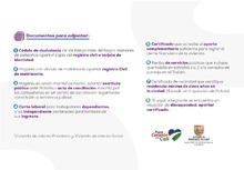 Documentos Postulaci&oacute;n Subsidio