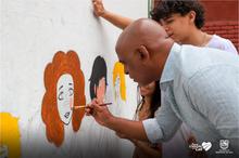 Con palas, escobas y pintura se cumpli&oacute; la minga en planteles educativos 