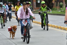 El Ciclopat&iacute;n Paseo, una fiesta por la movilidad sostenible, que ni la lluvia logr&oacute; frenar