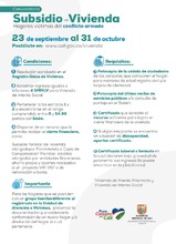 Documentos y condiciones Postulaci&oacute;n Subsidio