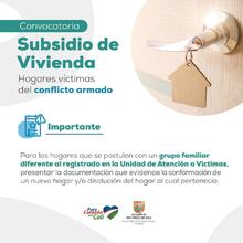 V&iacute;ctimas del conflicto armado podr&aacute;n acceder a una vivienda digna nueva o usada en Cali