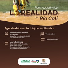 Ag&eacute;ndese para conocer &lsquo;La realidad del r&iacute;o Cali&rsquo;