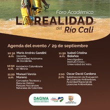Ag&eacute;ndese para conocer &lsquo;La realidad del r&iacute;o Cali&rsquo;