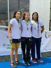 Nadadores y voleibolistas de Juegos Universitarios Nacionales disfrutan en la Ciudad Deportiva