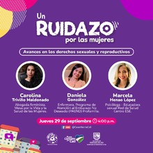 Un Ruidazo por las Mujeres para dialogar sobre&nbsp;avances en los derechos sexuales y reproductivos