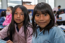 Estudiantes de la comunidad Wounnan recibieron kits escolares