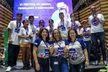 Premiaci&oacute;n 3 primeros puestos del Campeonato de Rob&oacute;tica - VI Festival de Ciencia, Tecnolog&iacute;a e Innovaci&oacute;n