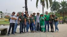 Funcionarios, contratistas y operadores de aseo se unieron en una gran muestra de amor a Cali