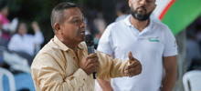 Ante habitantes de la Comuna 4, el alcalde Jorge Iv&aacute;n Ospina prioriz&oacute; inversiones 