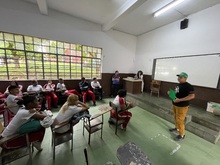 Estudiantes y barristas compartieron reflexiones sobre la sana convivencia