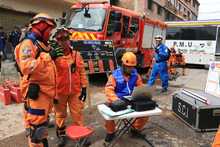 En Simulacro Municipal, organismos de socorro realizaron b&uacute;squeda y rescate de tres personas