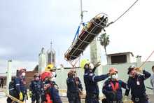 En Simulacro Municipal, organismos de socorro realizaron b&uacute;squeda y rescate de tres personas