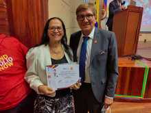 Salud P&uacute;blica fue condecorada por su esfuerzo en la lucha contra la poliomielitis