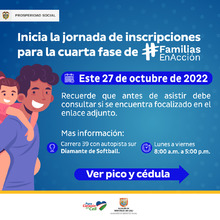 Se inician las Inscripciones de Familias en Acci&oacute;n para quienes est&aacute;n focalizados
