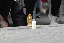 Familiares de las jugadoras y la hinchada disfrutaron de la final del Mundial Femenino en pantalla gigante