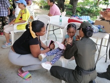 Los ni&ntilde;os y ni&ntilde;as del barrio Villa del Sur gozaron su fiesta, organizada por la Junta Comunal 