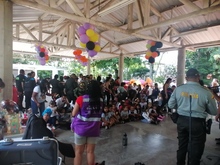 Los ni&ntilde;os y ni&ntilde;as del barrio Villa del Sur gozaron su fiesta, organizada por la Junta Comunal 