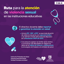 Si conoce un caso de violencia sexual en entornos educativos active la Ruta de Atenci&oacute;n 